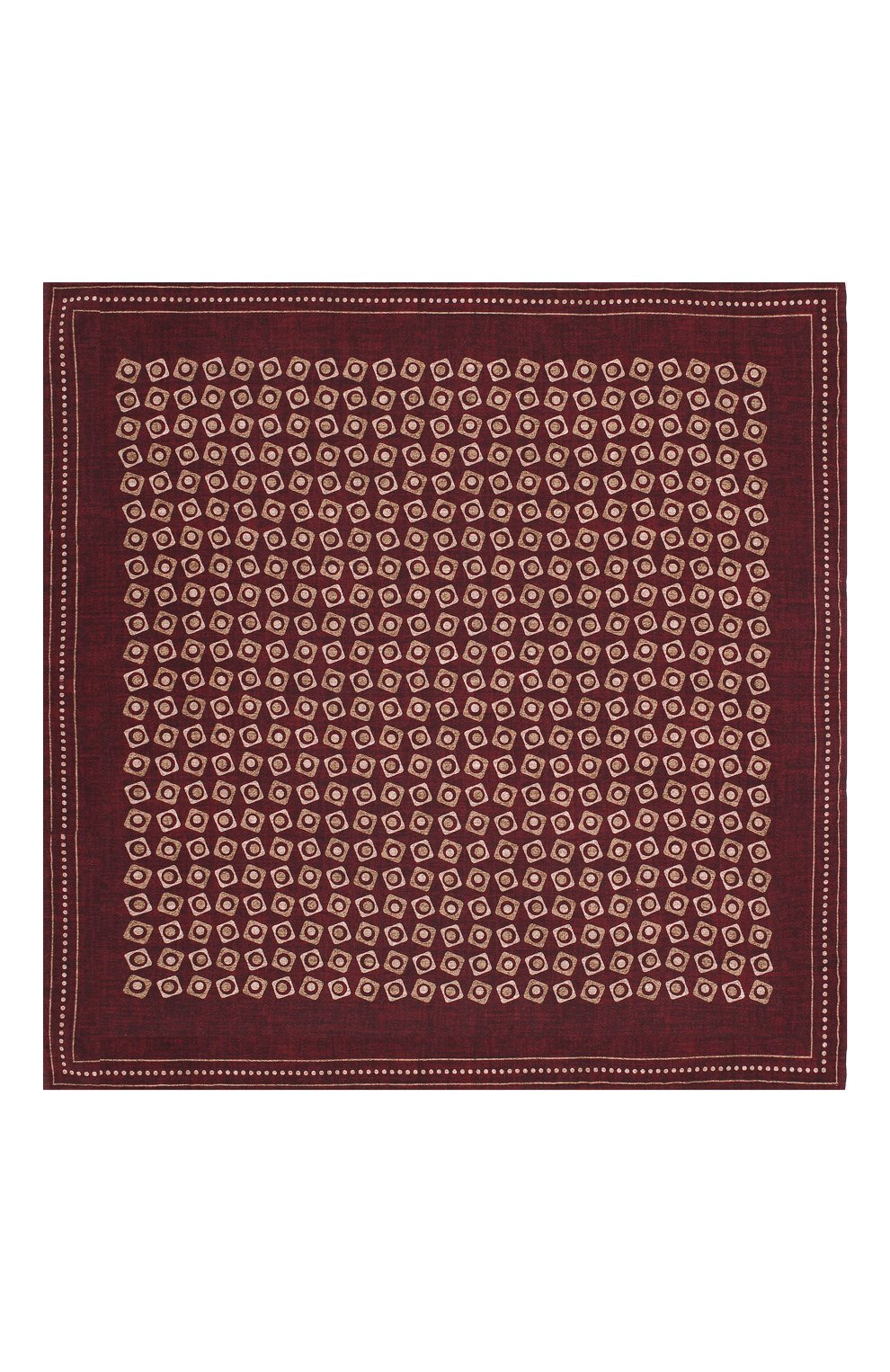 Шелковый платок BRUNELLO CUCINELLI бордового цвета по цене 18850 руб., арт. ML8360091, фото 3 Шелковый платок BRUNELLO CUCINELLI, арт. ML8360091, фото 3