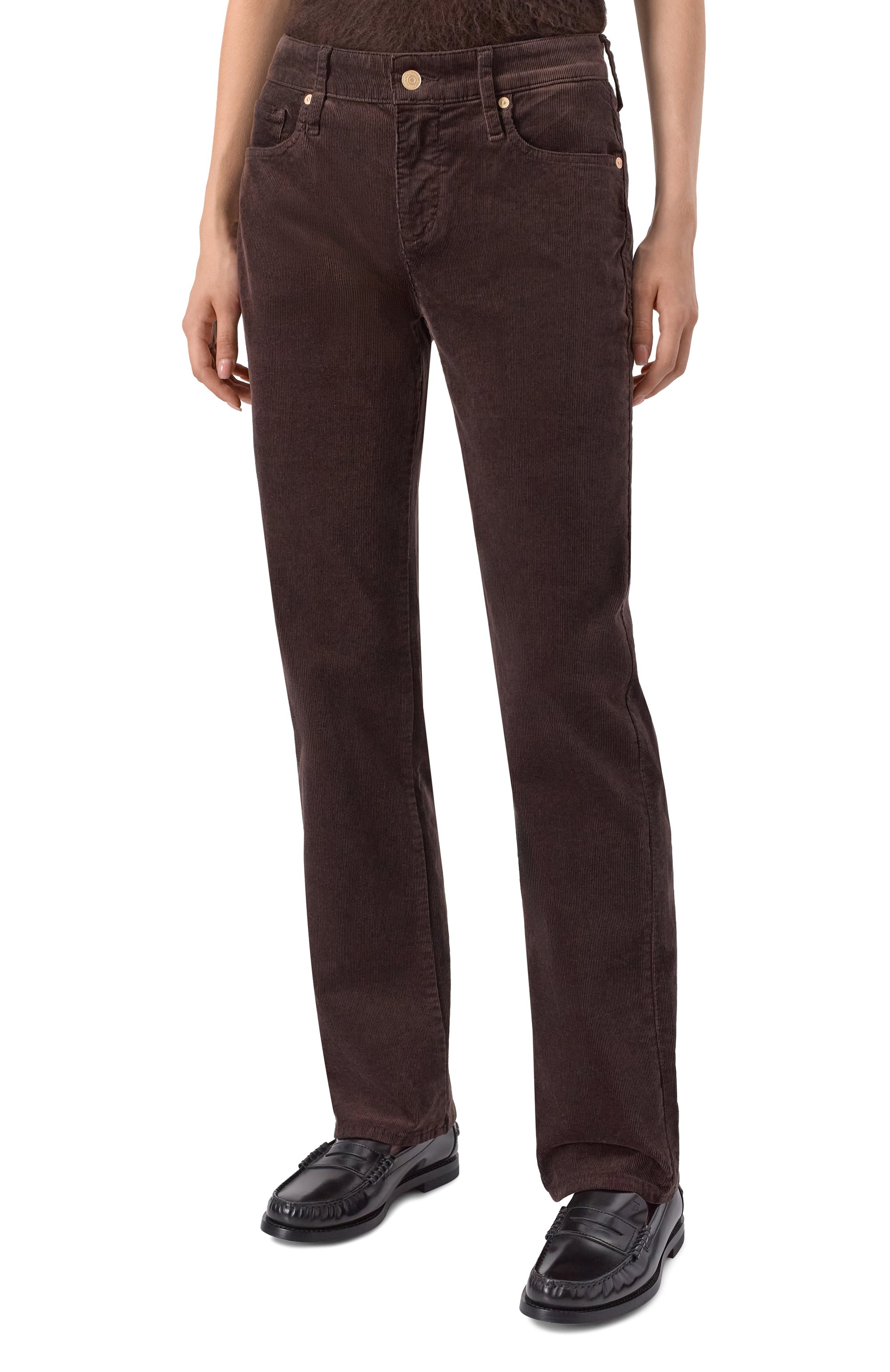 Вельветовые брюки 7 FOR ALL MANKIND коричневого цвета по цене 29950 руб., арт. 7UC90V64, фото 3 Вельветовые брюки 7 FOR ALL MANKIND, арт. 7UC90V64, фото 3