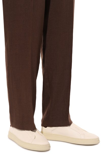 Кожаные кеды KITON, арт. USSA203N0110401, фото 3