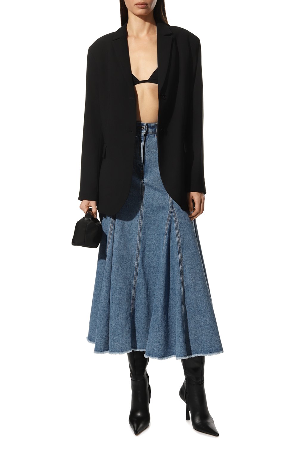 Джинсовая юбка MSGM, арт. 3441MDD42L 237295, фото 2