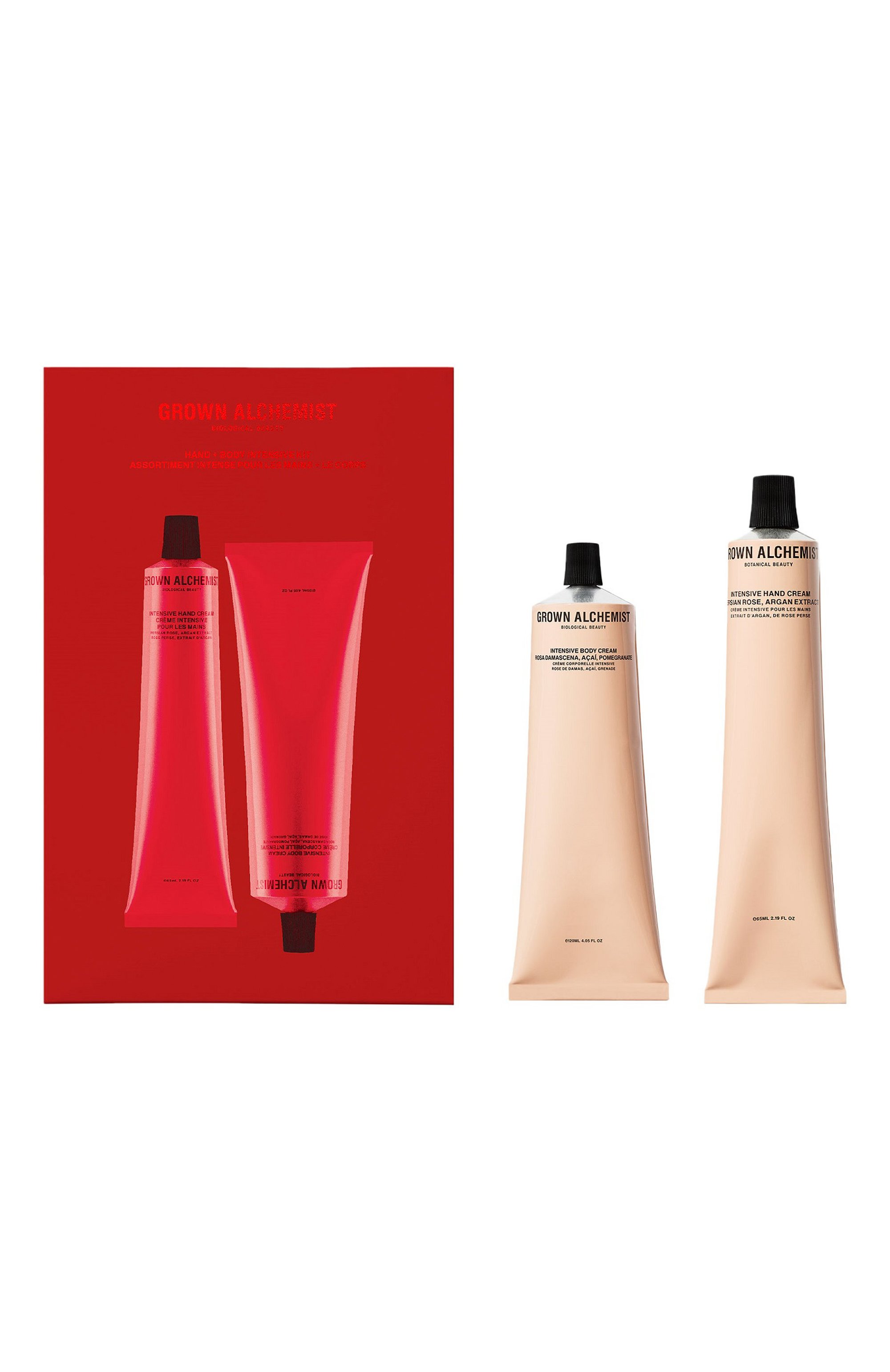 Набор-дуэт для кожи рук и тела "розовые лепестки" (120+65ml) GROWN ALCHEMIST, арт. GA00984, фото 1