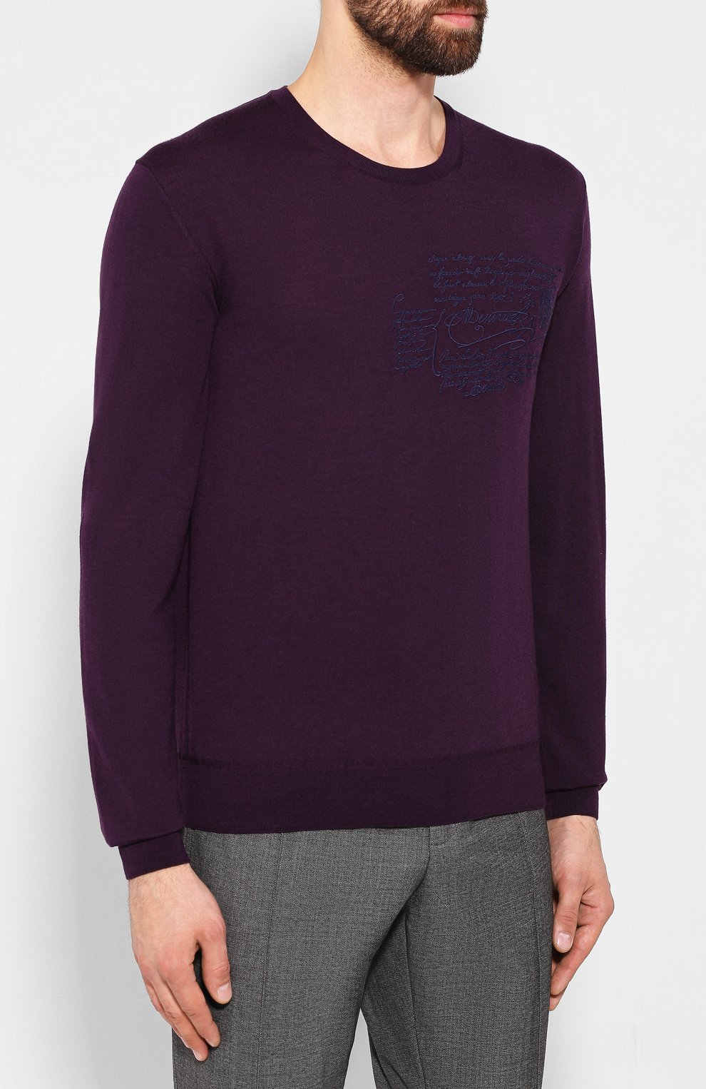 Шерстяной джемпер BERLUTI, арт. R15KRL115-005, фото 3