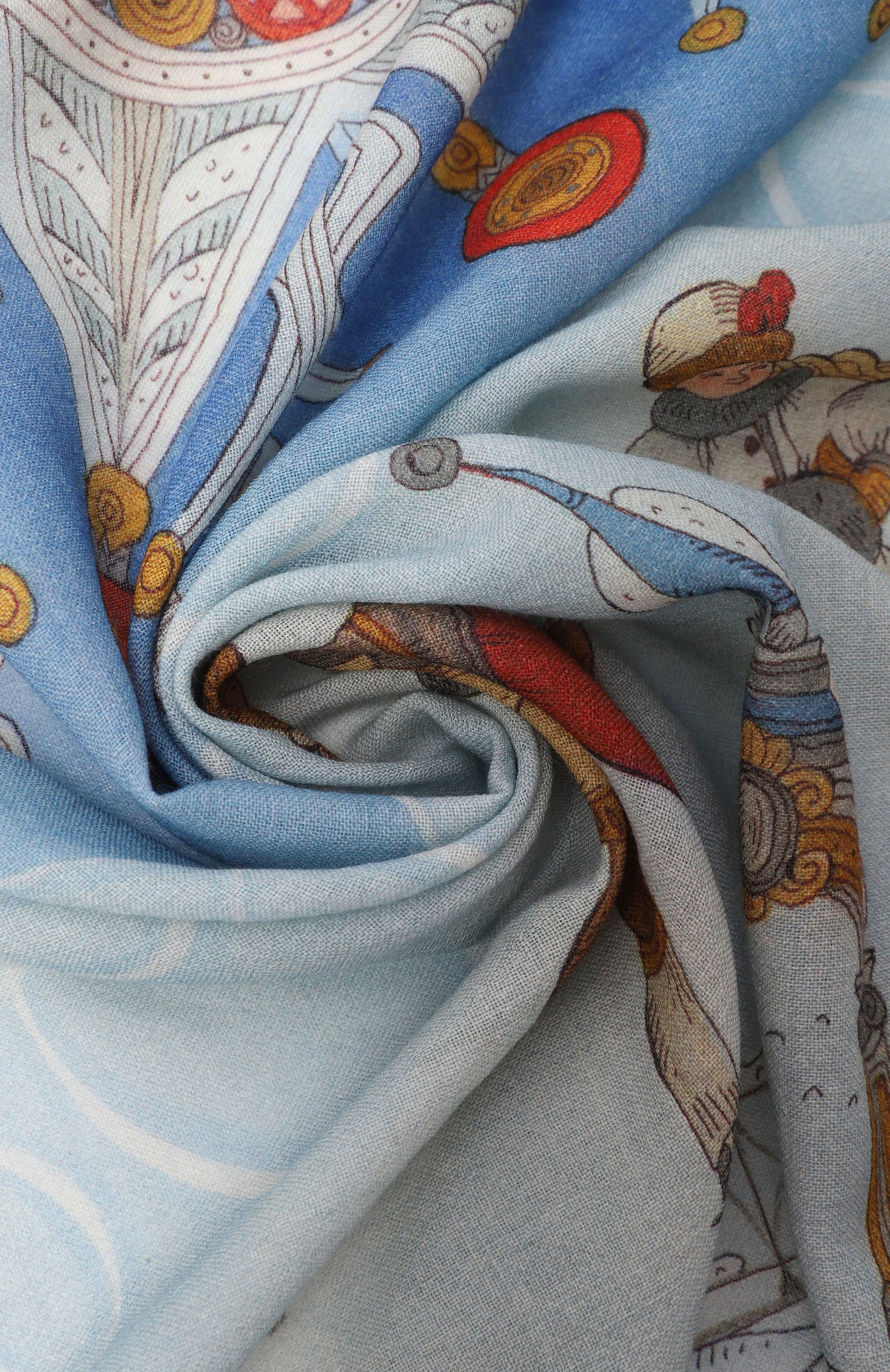 Шерстяная шаль на катке GOURJI, арт. 91144439/61117, фото 3