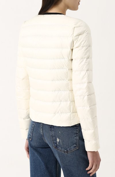 Стеганый пуховик на молнии с круглым вырезом MONCLER, арт. D1-093-45327-99-53048, фото 4