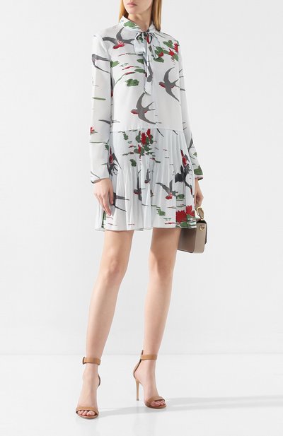 Платье с принтом REDVALENTINO бирюзового цвета по цене 57250 руб., арт. SR0VAF80/4J6, фото 2 Платье с принтом REDVALENTINO, арт. SR0VAF80/4J6, фото 2