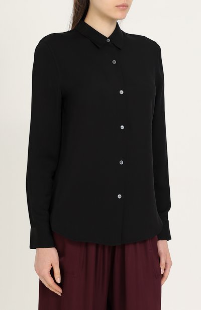 Приталенная шелковая блуза THEORY, арт. F0002514, фото 3