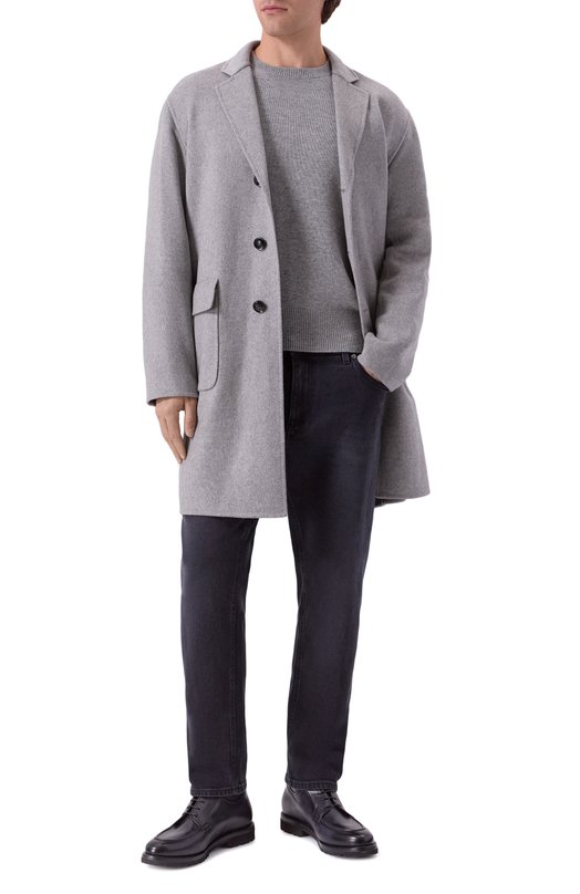 Кашемировое пальто Kiton UW2180V0409H08 Серый  UW2180V0409H08 Фото 2