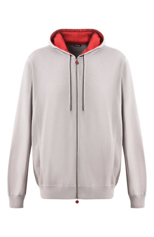 Хлопковая толстовка Kiton UMK1050V163 Серый UMK1050V163