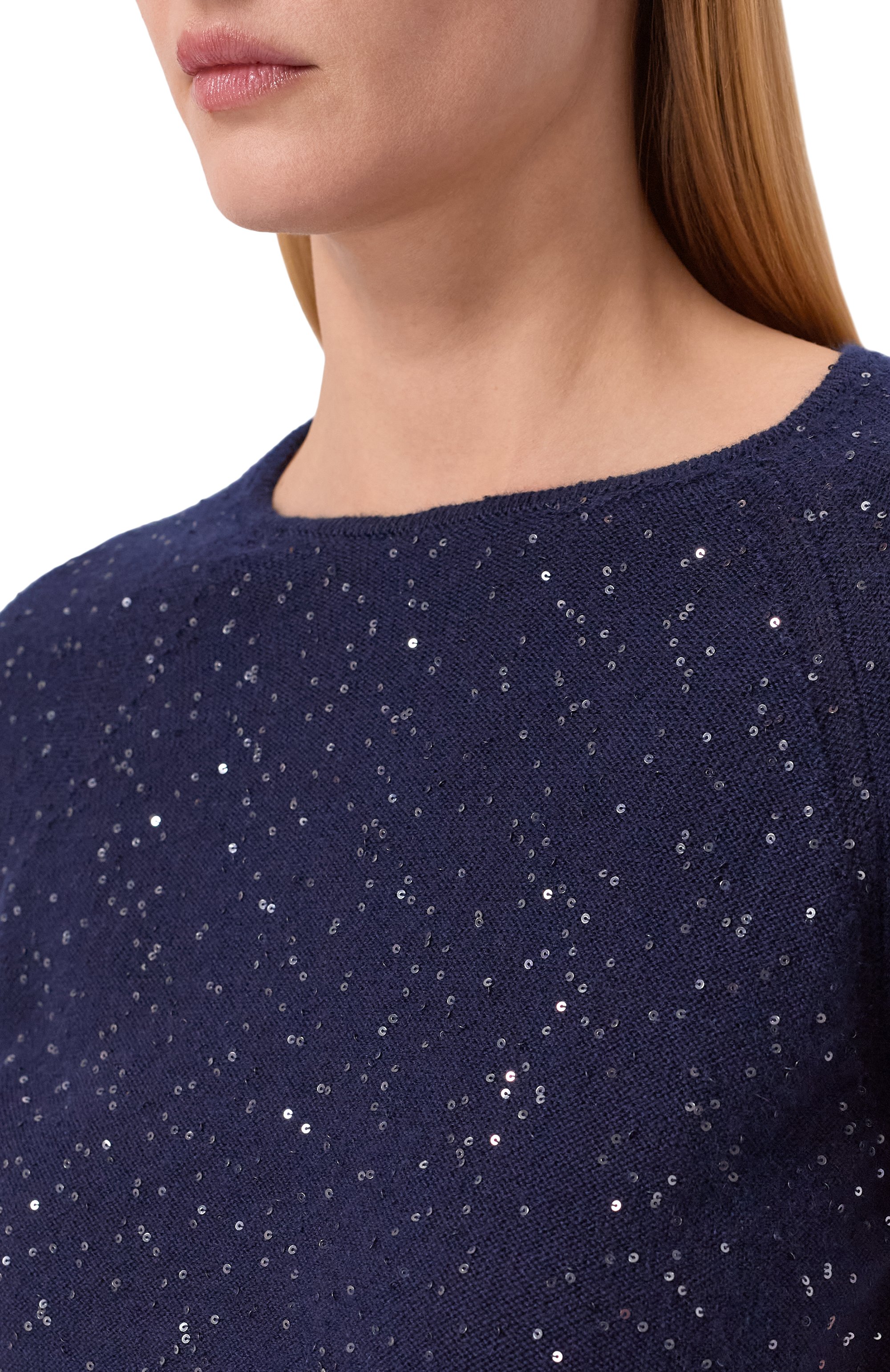 Кашемировый пуловер KITON синего цвета по цене 209500 руб., арт. D6175621093, фото 5 Кашемировый пуловер KITON, арт. D6175621093, фото 5