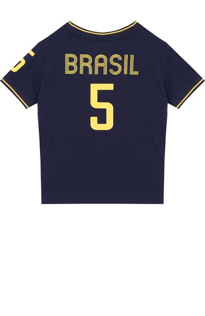 Хлопковая футболка с логотипом сборной бразилии POLO RALPH LAUREN, арт. 321716426, фото 2