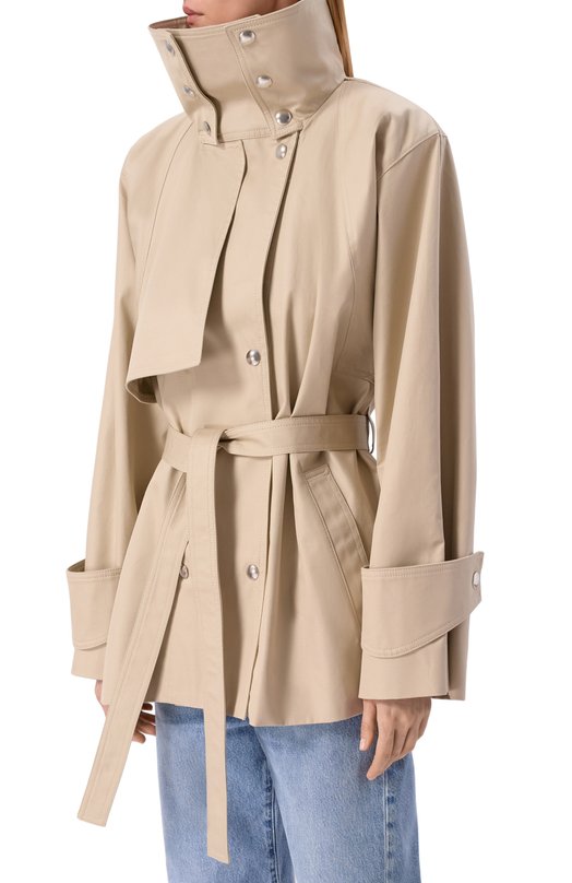 Хлопковый тренч Iro WP137RALYA Бежевый  WP137RALYA Фото 6