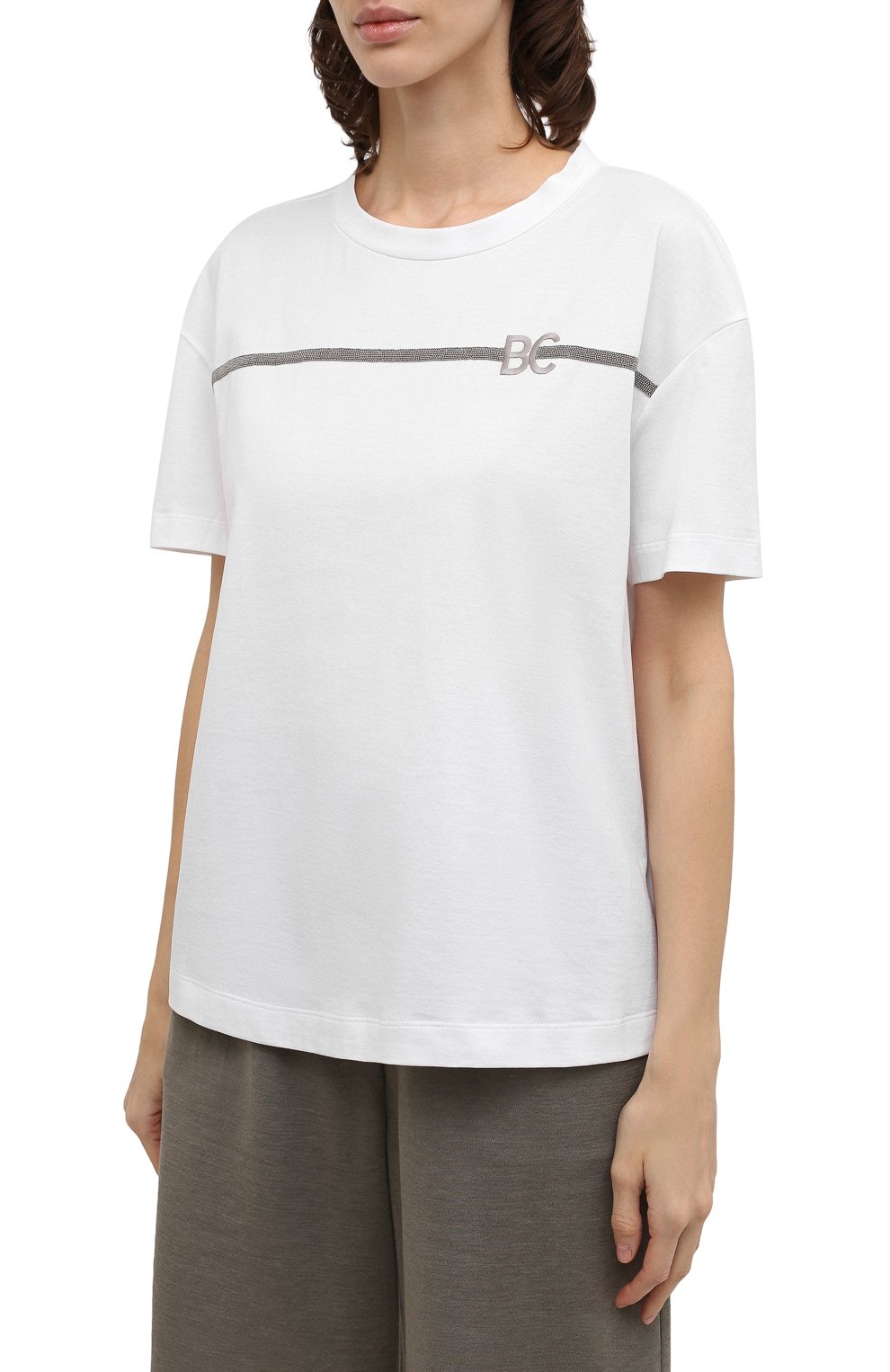 Хлопковая футболка BRUNELLO CUCINELLI, арт. M0A45BN400, фото 3