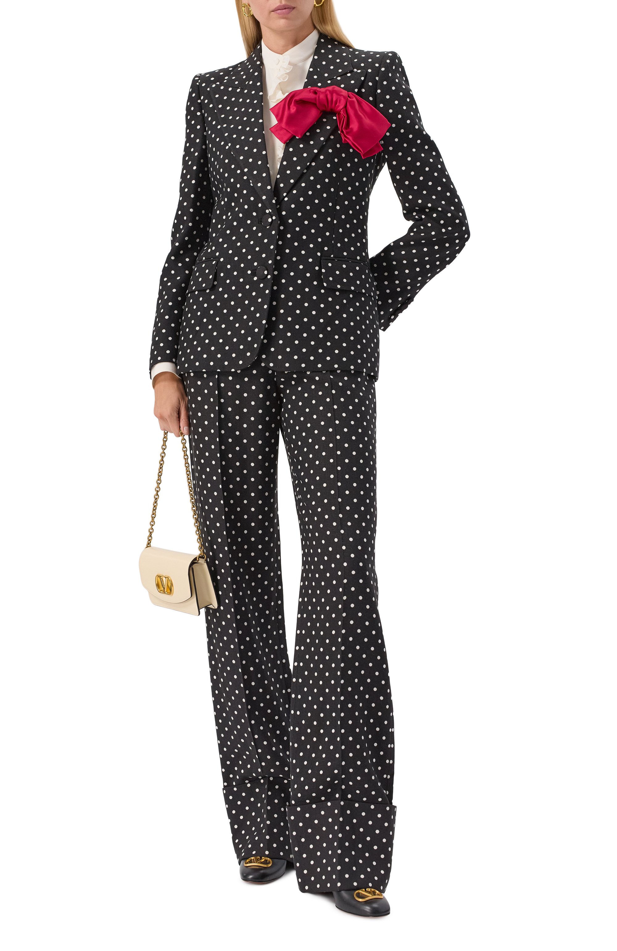 Брюки из вискозы VALENTINO, арт. 6B0RB6F0/98S, фото 2