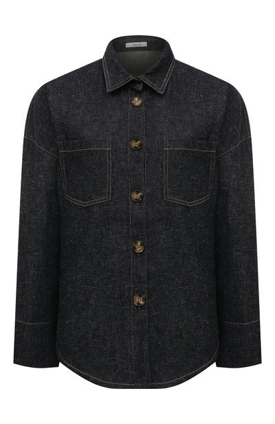 Джинсовая рубашка VIKA 2.0 темно-синего цвета по цене 35100 руб., арт. W23-1298--2025-499, фото 1 Джинсовая рубашка VIKA 2.0, арт. W23-1298--2025-499, фото 1