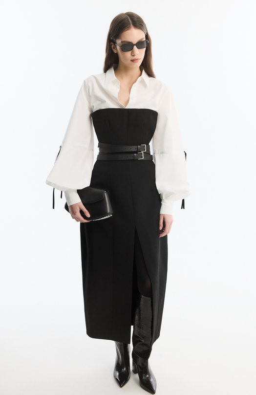 Хлопковая рубашка Nina Ricci 26PCT0005/C00539 Белый  26PCT0005/C00539 Фото 6