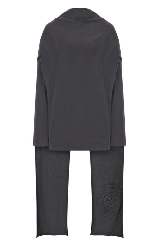 Хлопковый лонгслив Jean Paul Gaultier 25/04-W-T0347/J021 Серый 25/04-W-T0347/J021