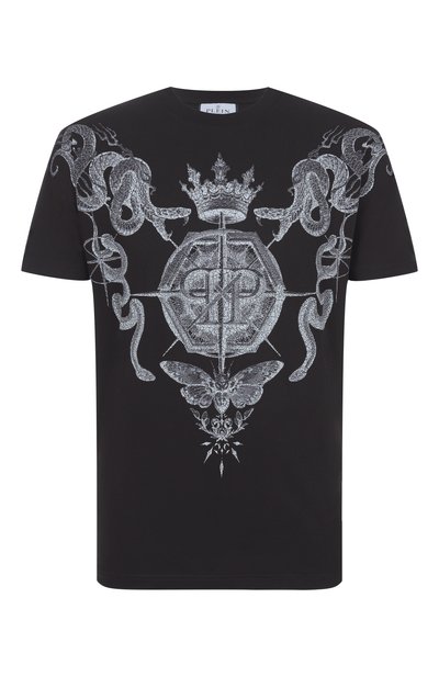 Мужская хлопковая футболка PHILIPP PLEIN, арт. SAFC MTK8822 PJY002N