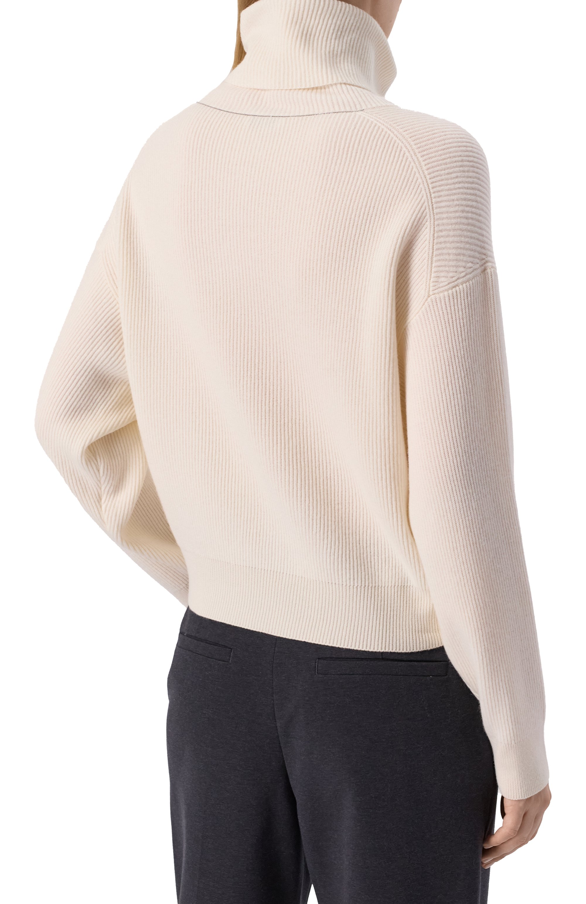 Свитер из шерсти и кашемира BRUNELLO CUCINELLI, арт. M16129313, фото 4