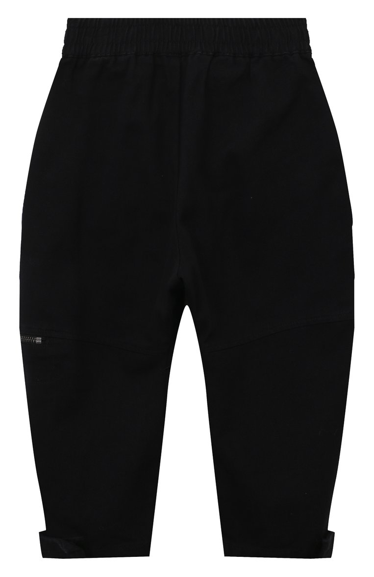 Детские хлопковые брюки N21 черного цвета, арт. N21763/N0313 | Фото 2 (Случай: Повседневный; Материал сплава: Проставлено; Нос: Не проставлено; Материал внешний: Хлопок)