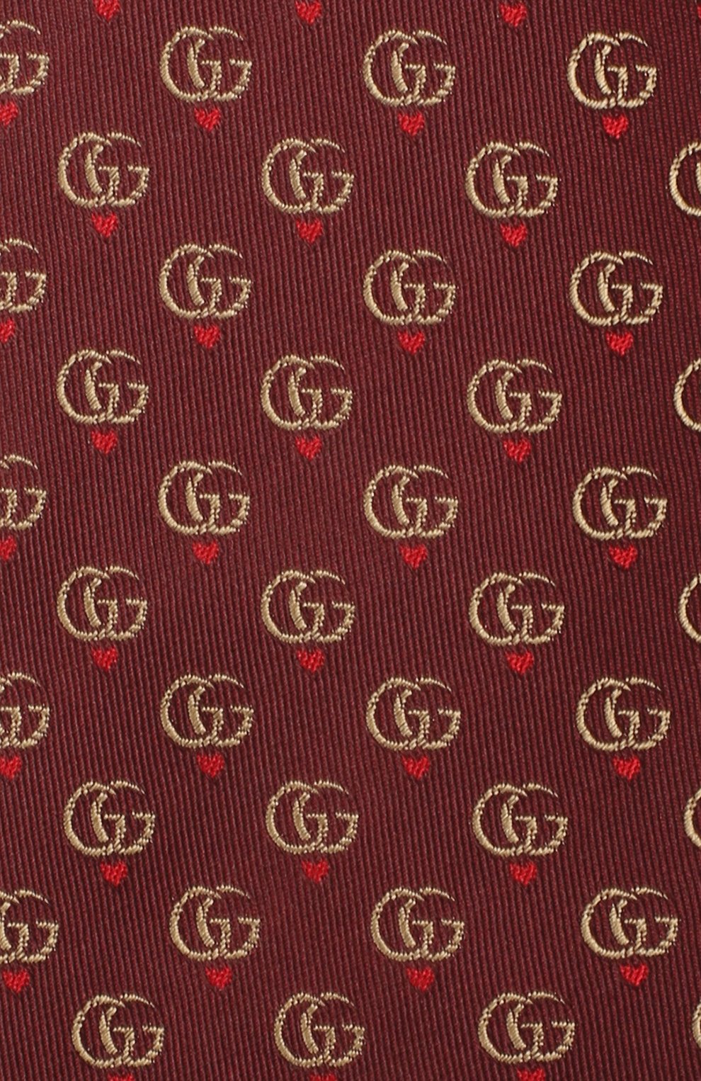 Шелковый галстук GUCCI бордового цвета по цене 16600 руб., арт. 571789/4E002, фото 3 Шелковый галстук GUCCI, арт. 571789/4E002, фото 3