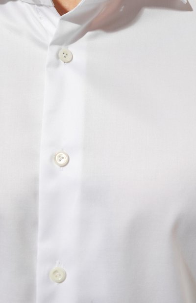 Хлопковая сорочка VAN LAACK белого цвета по цене 25800 руб., арт. VL-RIVARA-SFN/132241/000, фото 5 Хлопковая сорочка VAN LAACK, арт. VL-RIVARA-SFN/132241/000, фото 5