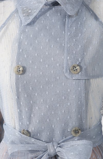 Тренч REDVALENTINO голубого цвета по цене 137500 руб., арт. TR3CHA30/428, фото 5 Тренч REDVALENTINO, арт. TR3CHA30/428, фото 5