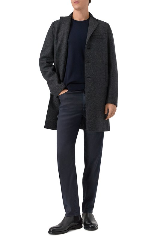Шерстяной джемпер Corneliani 26M500-2625100 Синий  26M500-2625100 Фото 2
