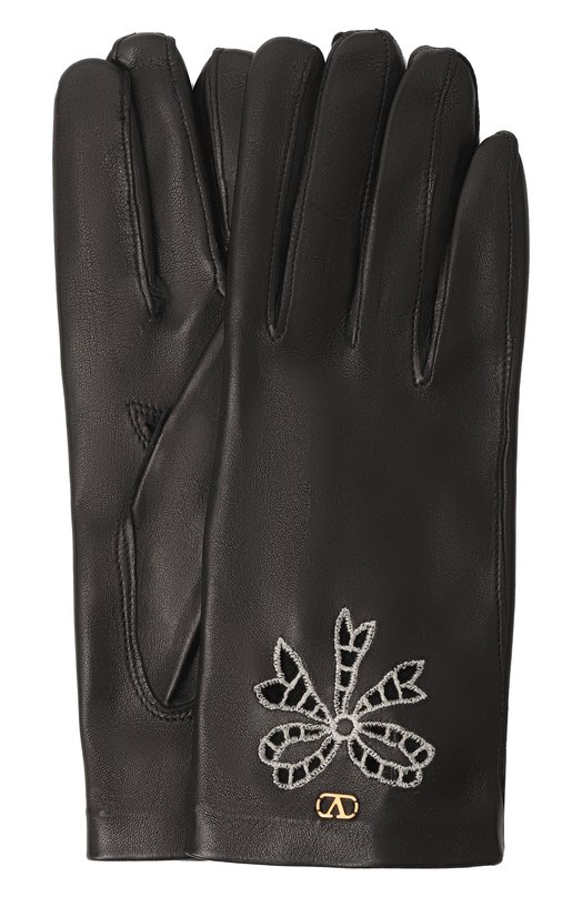 Кожаные перчатки Valentino 6W2GD00D/IQL Чёрный 6W2GD00D/IQL