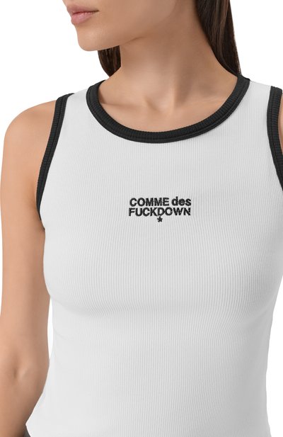 Хлопковая майка COMME DES FUCKDOWN, арт. CFABW01598, фото 5