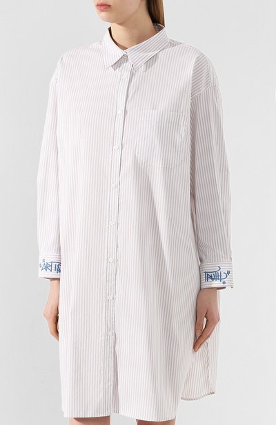 Хлопковое платье ZADIG AND VOLTAIRE бежевого цвета по цене 27750 руб., арт. SJCB0401F, фото 3 Хлопковое платье ZADIG AND VOLTAIRE, арт. SJCB0401F, фото 3