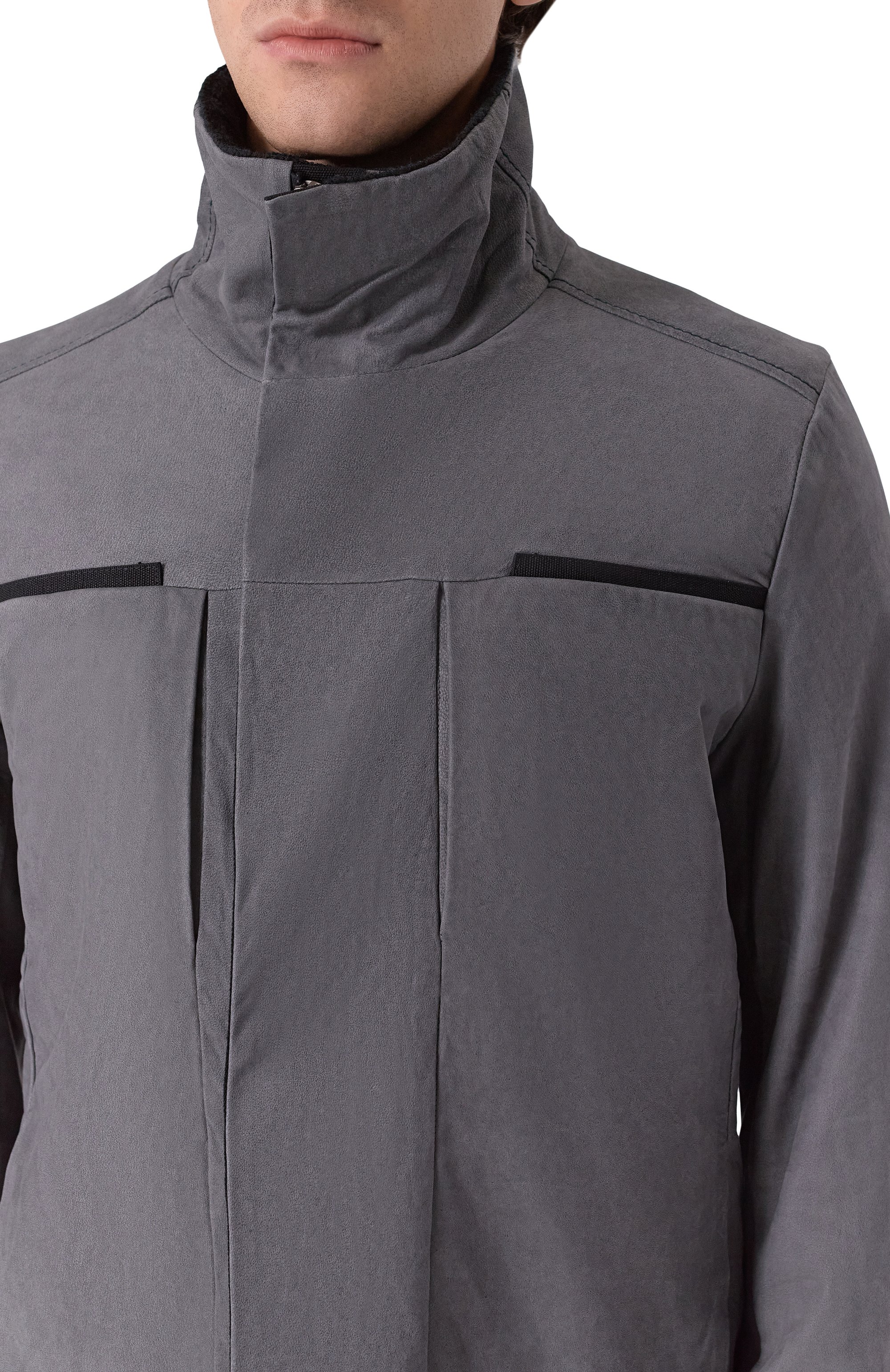 Кожаная куртка TRANSIT, арт. CFUTRBQ261, фото 5