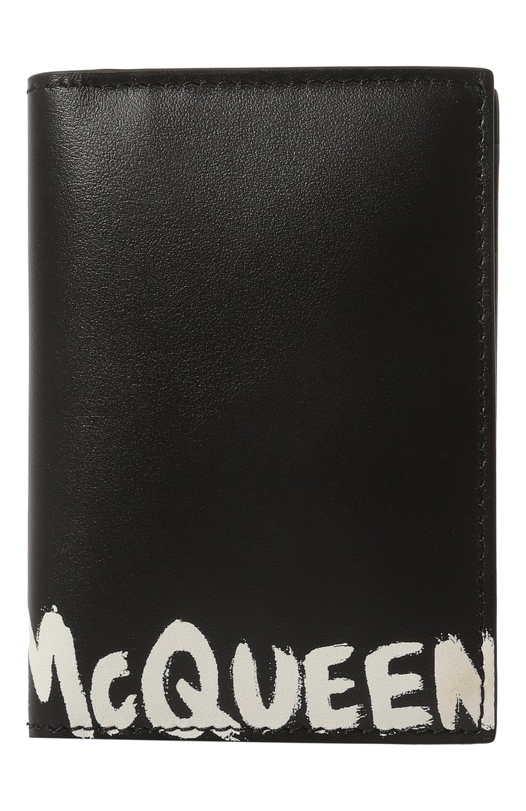 Мужской кожаный футляр для кредитных карт ALEXANDER MCQUEEN черного цвета, арт. 625523/1NT0B1070 | Фото 1 (Материал: Натуральная кожа; Нос: Не проставлено)