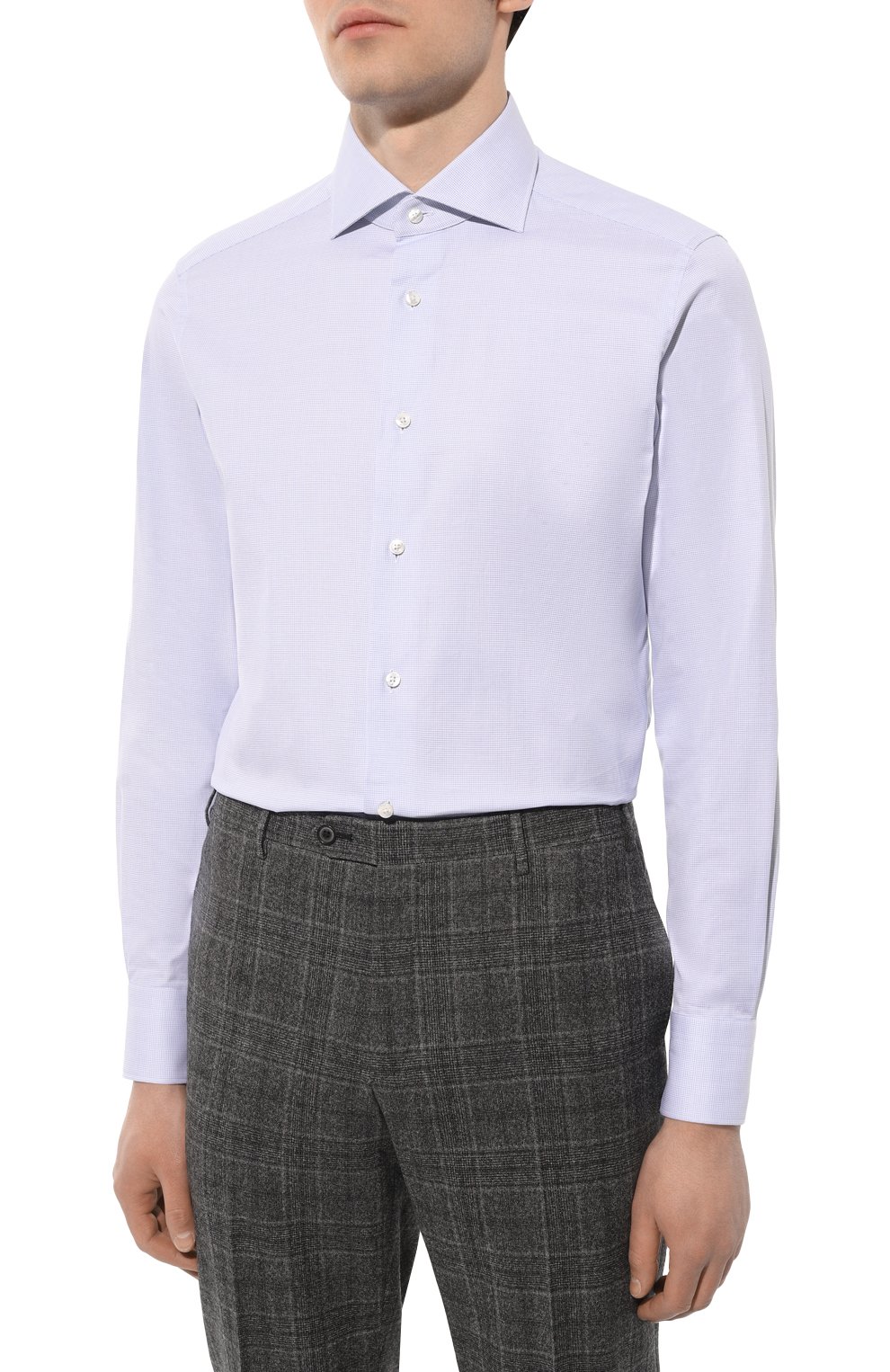 Хлопковая сорочка ZEGNA, арт. 5010/9MS0BA, фото 4