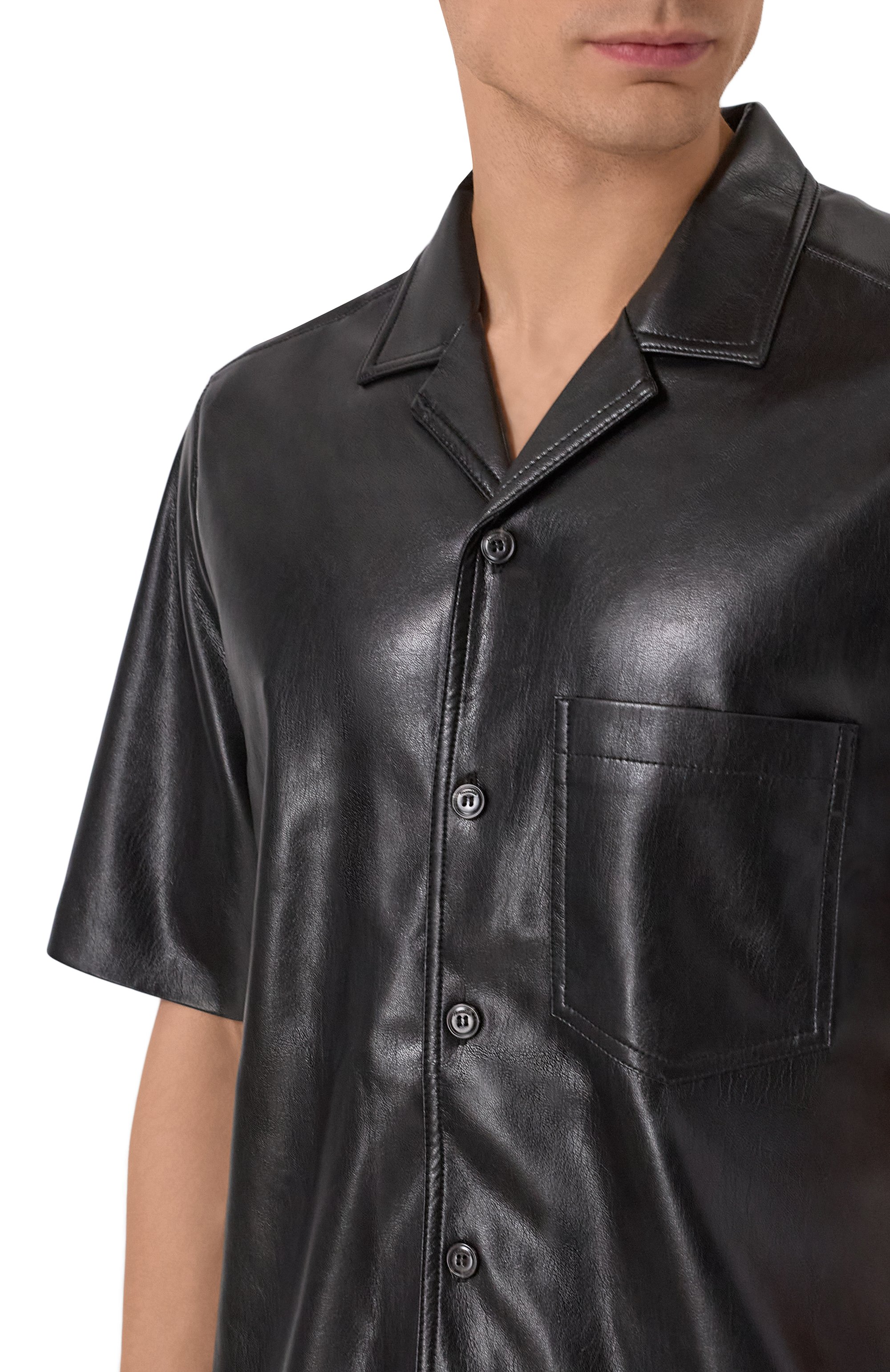 Рубашка из экокожи NANUSHKA, арт. NM22CRSH00199, фото 5