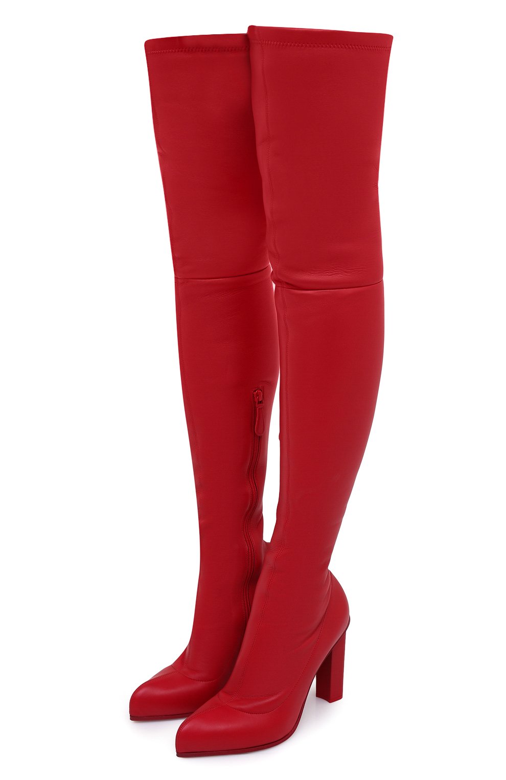 Кожаные ботфорты ALEXANDER MCQUEEN, арт. 641882/WHSS1, фото 1