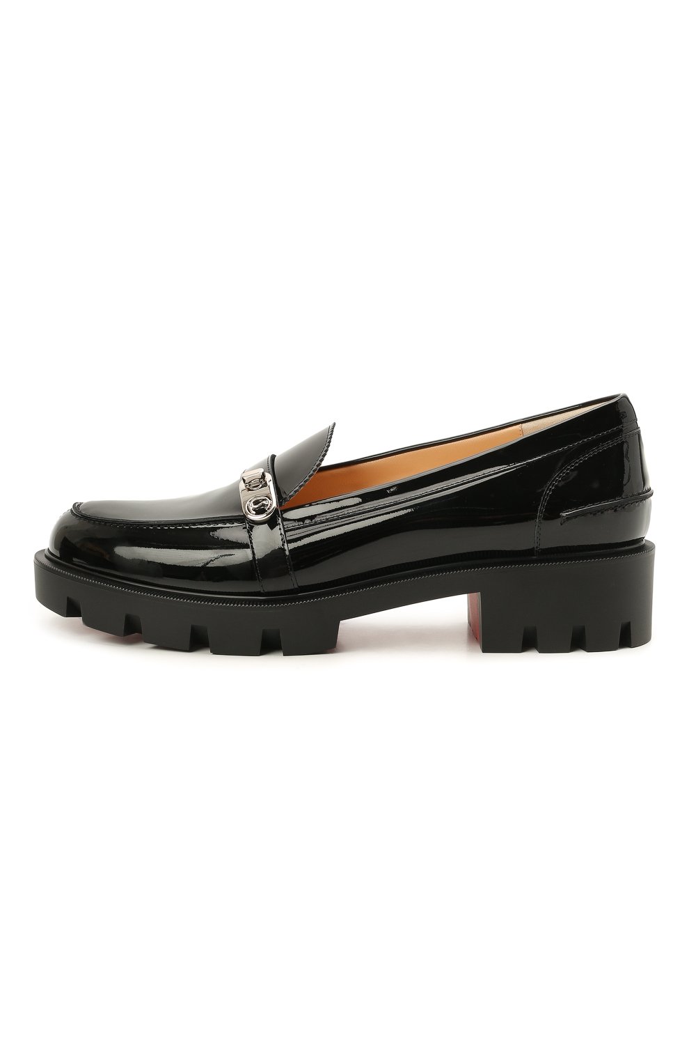 Кожаные лоферы lock woody CHRISTIAN LOUBOUTIN, арт. 3210176/L0CK W00DY FLAT, фото 3