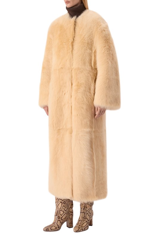 Шуба из овчины Loulou de Saison SIBA Бежевый  SIBA Фото 3