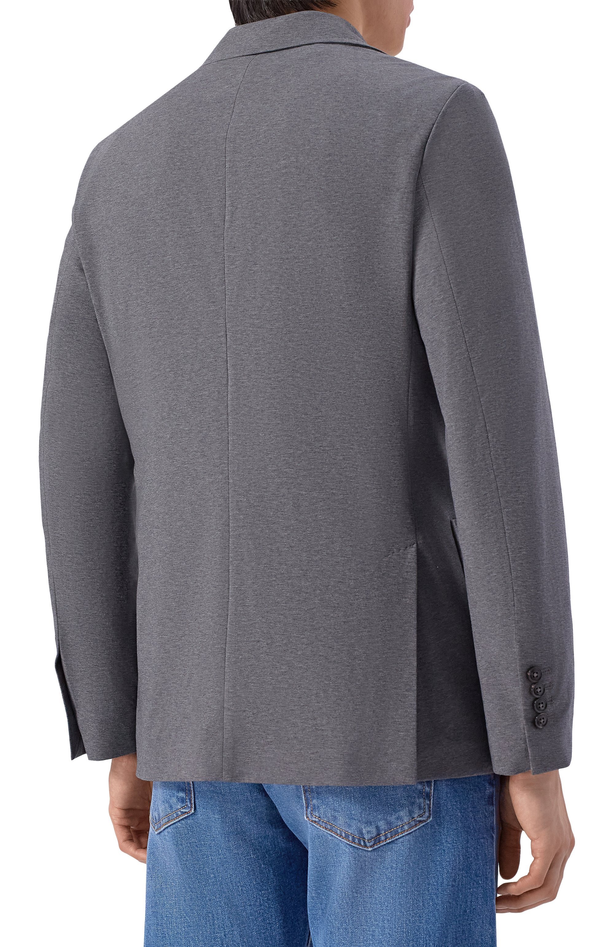 Хлопковый пиджак CIRCOLO 1901 серого цвета по цене 59850 руб., арт. CN5185, фото 4 Хлопковый пиджак CIRCOLO 1901, арт. CN5185, фото 4