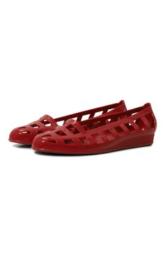 Женские балетки elli ANCIENT GREEK SANDALS красного цвета, арт. ELLI BALLERINA/JELLY | Фото 1 (Материал внутренний: Текстиль; Материал сплава: Проставлено; Материал внешний: Экокожа; Подошва: Плоская; Драгоценные камни: Проставлено)