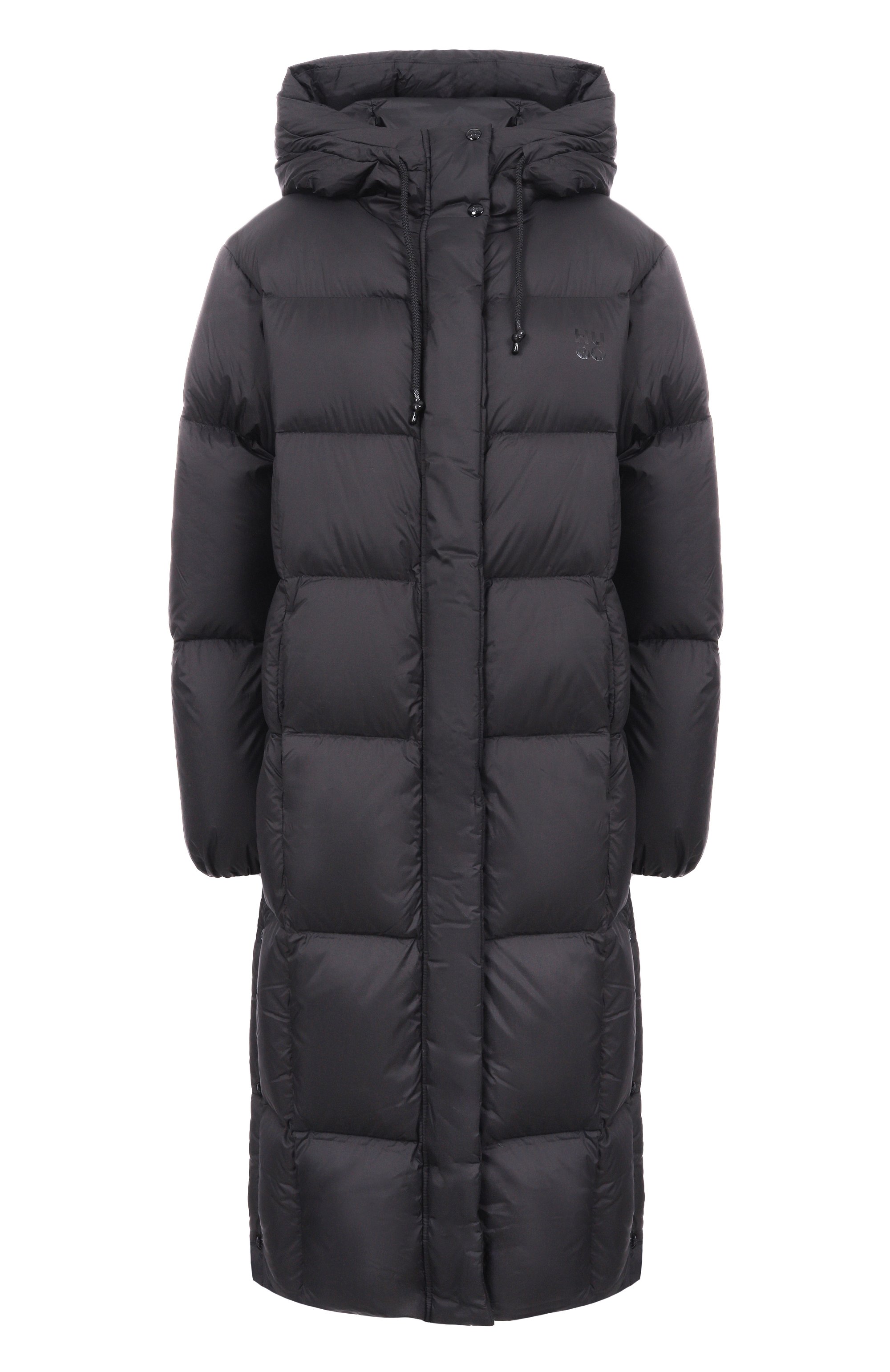 Пуховик HUGO черного цвета по цене 54950 руб., арт. 50546355, фото 1 Пуховик HUGO, арт. 50546355, фото 1