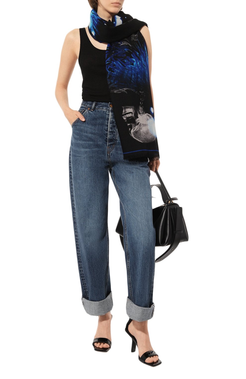 Шерстяной шарф ALEXANDER MCQUEEN, арт. 746589/3200Q, фото 2