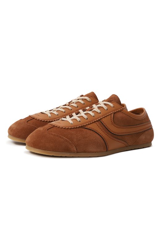 Замшевые кеды Dries Van Noten WS251-1159 Коричневый WS251-1159