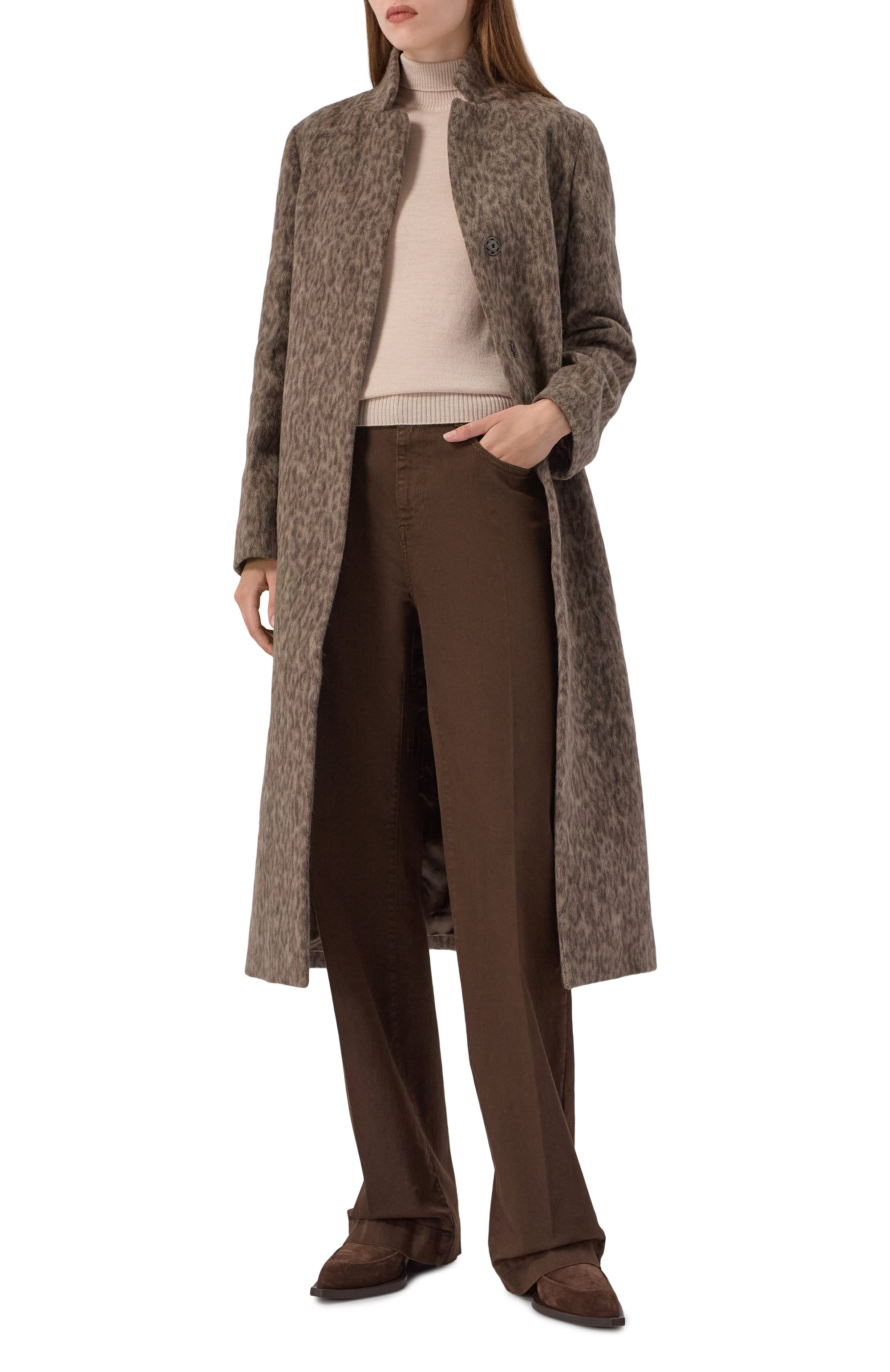 Джинсы REPLAY темно-коричневого цвета по цене 19000 руб., арт. WB521 .000.8488790, фото 2 Джинсы REPLAY, арт. WB521 .000.8488790, фото 2