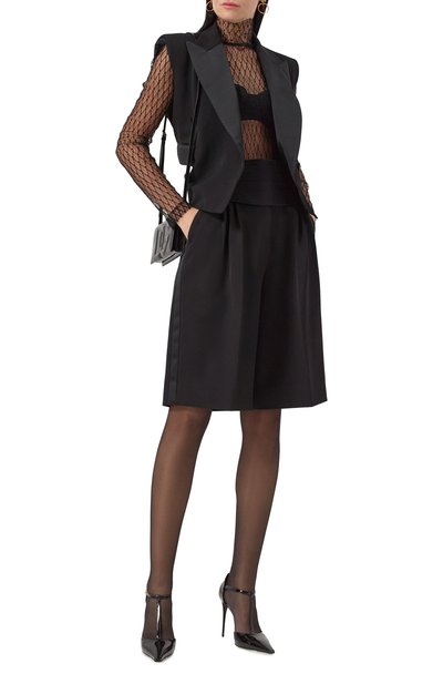 Шорты из шерсти и шелка DOLCE & GABBANA, арт. FTC77T/FU21E, фото 2