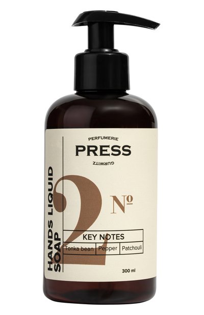 Женского жидкое мыло для  рук №2 tonka bean, pepper, patchouli (300ml) PRESS GURWITZ PERFUMERIE, арт. 4631159194065