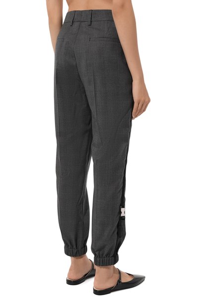 Джоггеры из шерсти и шелка PRADA, арт. P274E-1UWJ-F0031-212, фото 4