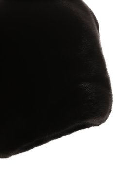 Женская шапка-кубанка мелания из меха норки FURLAND черного цвета, арт. 0217402110182600585 | Фото 4 (Материал: Натуральный мех; Материал сплава: Проставлено; Нос: Не проставлено)