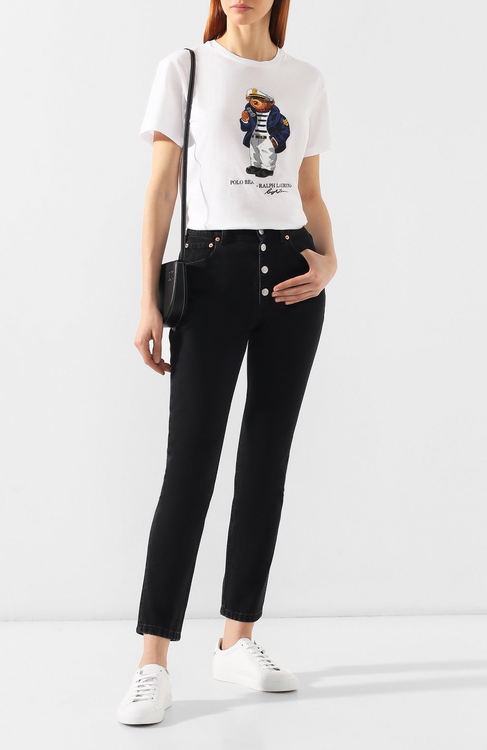 Хлопковая футболка POLO RALPH LAUREN белого цвета по цене 6360 руб., арт. 211744521, фото 2 Хлопковая футболка POLO RALPH LAUREN, арт. 211744521, фото 2