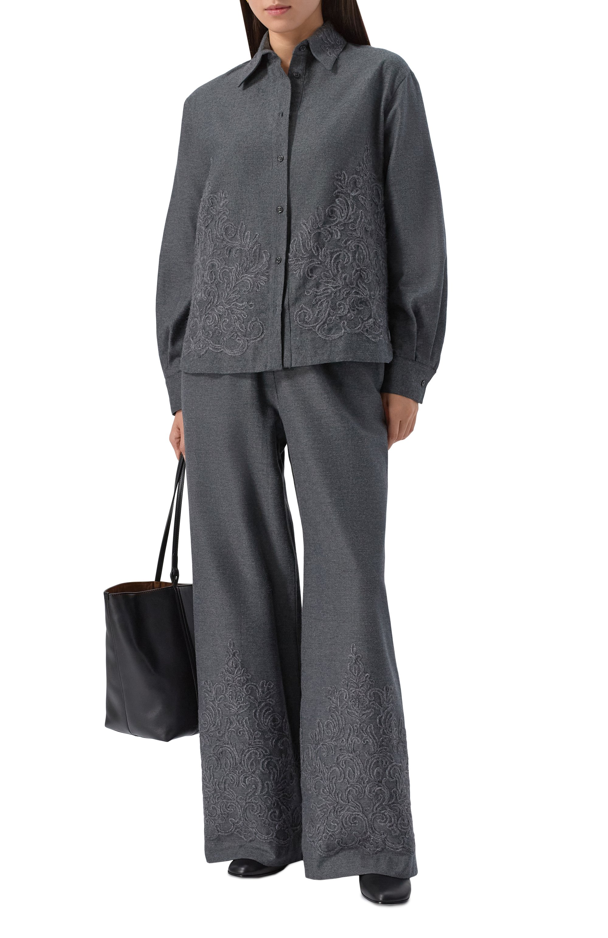 Хлопковая рубашка ERMANNO SCERVINO, арт. D474K310XQH, фото 2