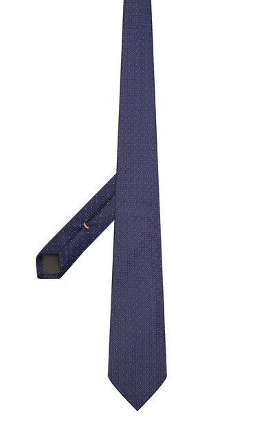 Шелковый галстук CANALI темно-синего цвета по цене 11500 руб., арт. 18/HJ03279, фото 2 Шелковый галстук CANALI, арт. 18/HJ03279, фото 2